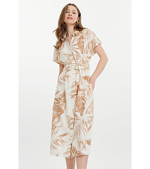 Миди рокля с флорален принт снимка