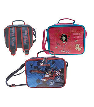 Цикламена детска термо чанта-раница с принт Nitro boy снимка