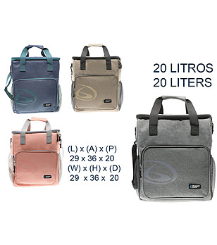 Термо чанта-раница в тъмносиньо 20 литра снимка