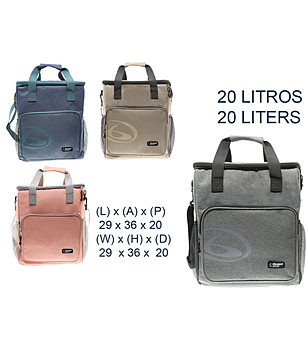 Термо чанта в цвят корал 20 литра снимка