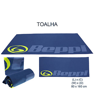 Тъмносиня плажна хавлия Beppi 80х160 см снимка