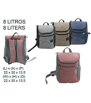 Розова термо раница 8 литра снимка