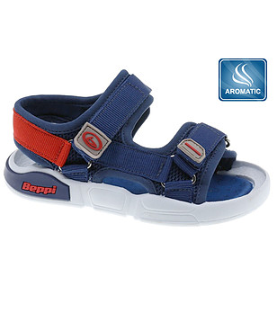 Сини бебешки сандали 19-24 номер снимка