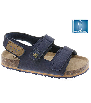 Детски сандали в тъмносиньо 29-34 размер снимка