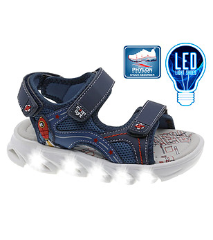 Детски сандали в тъмносиньо с подметка Phylon снимка