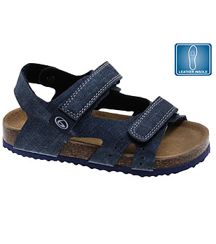 Детски тъмносини сандали снимка