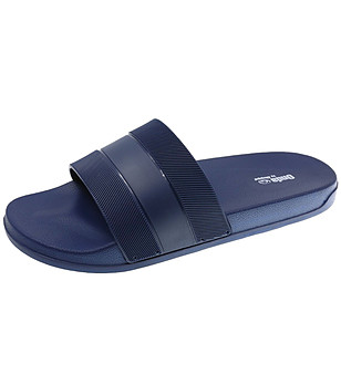 Тъмносини детски чехли снимка