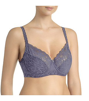 Сутиен с меки чашки в син нюанс Mary-Anna снимка