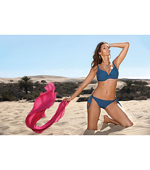 Бански от две части в морско синьо Heidi снимка