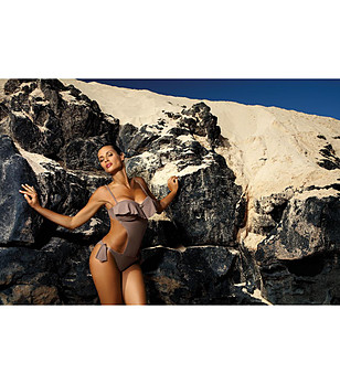 Кафяв бански трикини бразилиана Carmen снимка