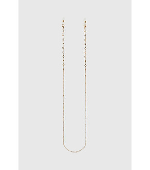 Златиста верижка за очила снимка