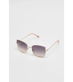 Дамски слънчеви очила в златисто и розово снимка