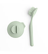 Четка за съдове Brabantia SinkSide Jade Green, вакуумна закачалка-1 снимка