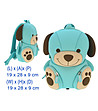 Детска раница в тюркоаз Bear-1 снимка