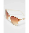 Дамски слънчеви очила с прозрачна бежова-1 снимка