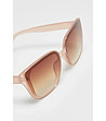 Дамски слънчеви очила в цвят пудра-1 снимка