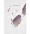 Дамски слънчеви очила в златисто и розово-1 снимка