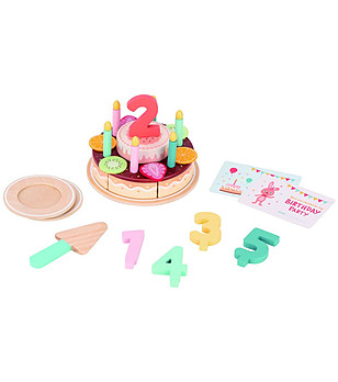 Дървена торта за Рожден ден снимка