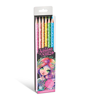 Цветни моливи - неонови цветове 6 бр. снимка