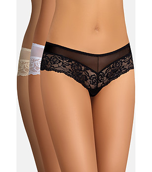 Комплект от 3 броя бикини бразилиана с дантела Kate   снимка