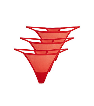 Комплект от 3 броя червени прашки Paaski снимка