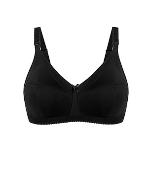 Черен сутиен за кърмачки без банели Perla снимка