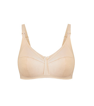 Бежов сутиен за кърмачки без банели Perla снимка