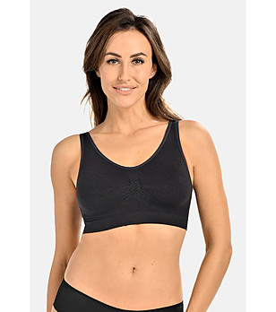 Черно безшевно бюстие за кърмачки Goya снимка