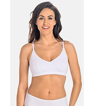 Бял памучен сутиен бралет Bianca снимка