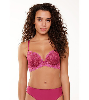 Сутиен с гел подплънки в циклама снимка