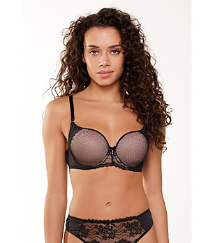 Сутиен в черно и бежово снимка