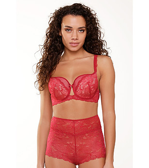 Сутиен в розово-червен нюанс с твърди чашки снимка