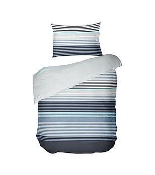 Единичен спален комплект ранфорс без долен чаршаф 150/215 см Скай снимка