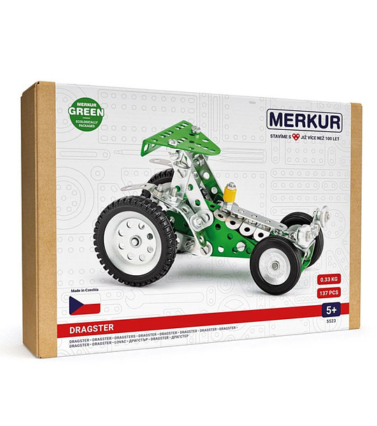 Метален конструктор Merkur 052  Драгстер 137 части снимка
