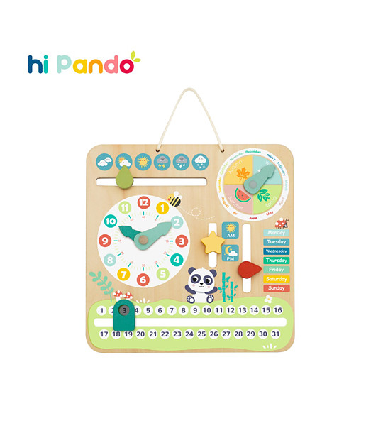 Моят първи календар - дървена образователна играчка снимка