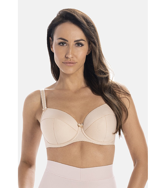 Бежов сутиен с подплатени чашки Rimma снимка