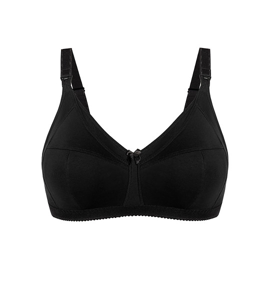 Черен сутиен за кърмачки без банели Perla снимка