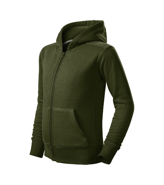 Детски суитшърт в цвят каки с памук Mauno снимка