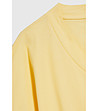 Жълта памучна дамска блуза-4 снимка