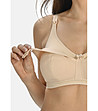 Бежов сутиен за кърмачки без банели Perla-3 снимка