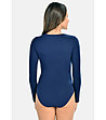 Тъмносиньо боди с дълъг ръкав Marisa-1 снимка