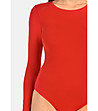 Червено боди с дълъг ръкав Marisa-2 снимка