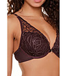 Тъмнокафяв сутиен с дантела-3 снимка