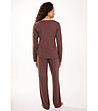 Дамска пижама в кафяво-2 снимка