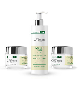 Слънцезащитен козметичен комплект за тяло и лице снимка