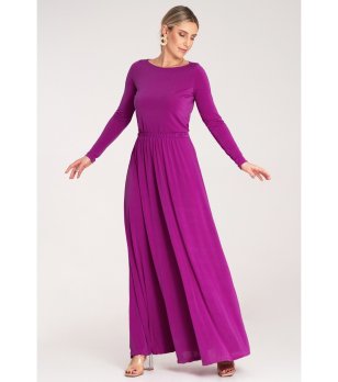 Дълга рокля в циклама Betina снимка