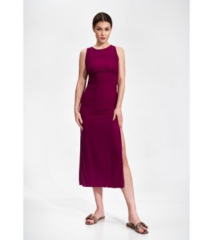 Рокля в циклама с цепка Wella снимка