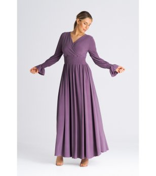 Дълга рокля в лилаво Karrie снимка