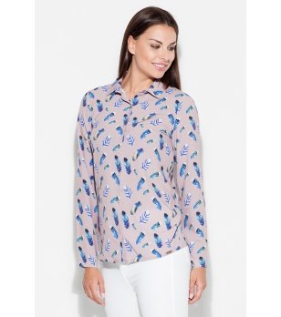 Дамска риза с интересен принт снимка