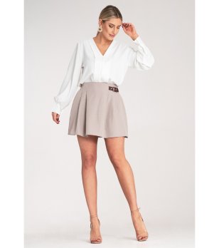 Къса бежова пола Aldona снимка